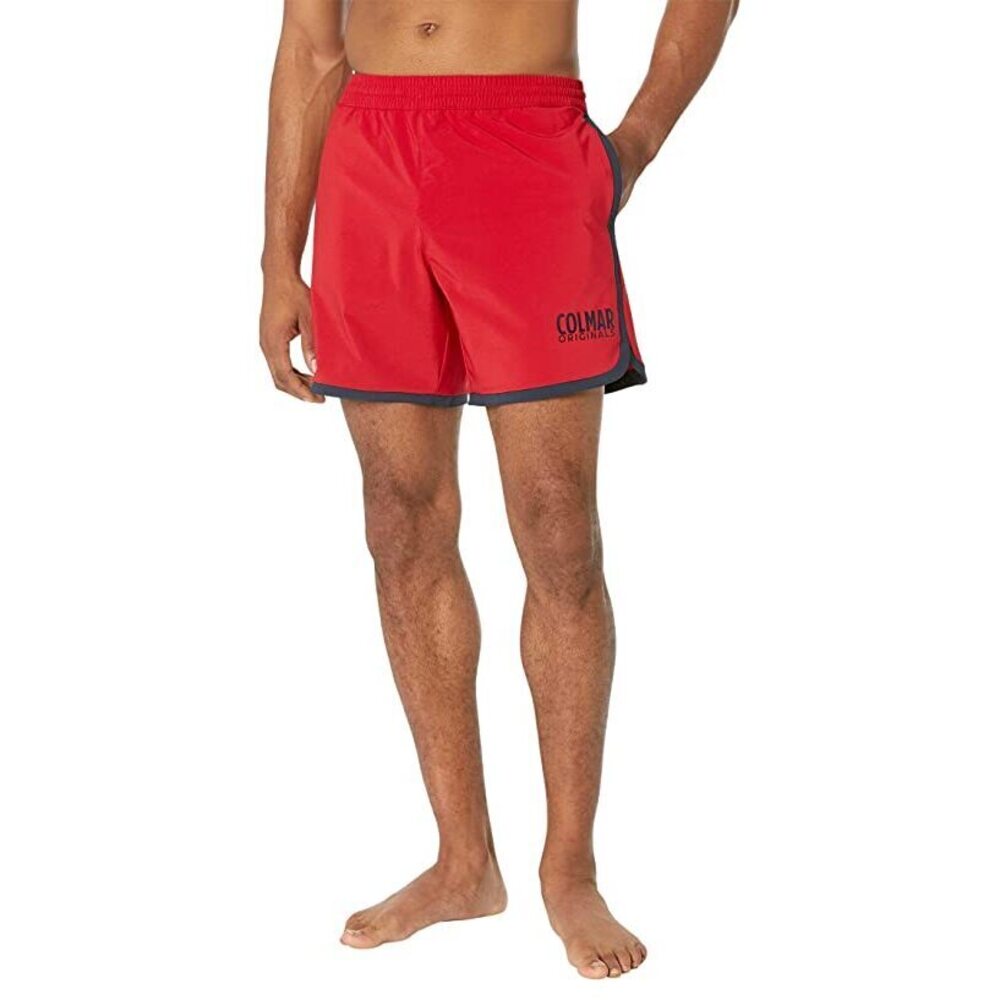 COLMAR 40 Cm 70s Style Inspiration Swim Trunks,Red 54